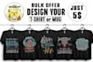 design trendy tshirt bag mug graphics typography sticker quotes illustrations