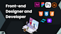 frontend designer and frontend developer html css bootstrap