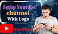professionally create and setup youtube channel  with logo