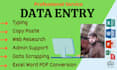 do expert data entry services for accurate and efficient data management
