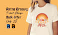 design  retro vintage  groovy hippie typography  t shirt design