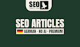 do real german SEO blog writing, absolutely no ai