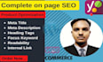 do complete wordpress product on page SEO using yoast