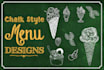 custom chalkboard graphic design and digital chalkboard art