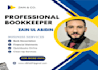 setup, clean up and do bookkeeping in quickbooks online, acca part qualified