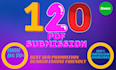 make 120 PDF submission backlinks on 120 high quality sites