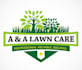 make modern luxury lawn care logo design