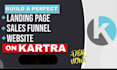 create kartra sales funnel landing page