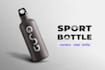 design a bottle mockup with a logo