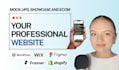create a website or a showcase site or an ecommerce site