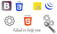 fixed error in html,css,bootsrap,js,jquery