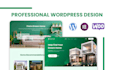 create a modern wordpress website design with elementor