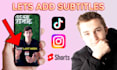 edit your any video add subtitles