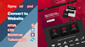 convert figma, PSD, to HTML, CSS, javascript, tailwind, bootstrap