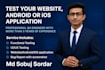 do QA manual testing of your website, android or ios application