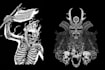 create an exclusive dark art tshirt and merchandise design