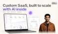 develop a custom saas web app with ai integration