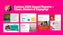 create and design a high quality impact report