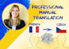 manually translate from french to czech
