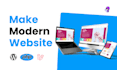 create professional website using wordpress, php