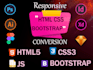 convert PSD to HTML, figma to HTML website