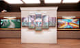 create a 3d art gallery slideshow video with your images