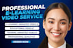 do elearning animated videos, online course or training video
