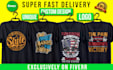 create unique custom t shirt logo design