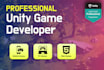 do professional unity game development  and develop any game