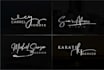design hand drawn signature custom logo