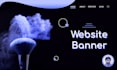 design a professional website banner, website header, slider