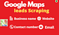 scrape google map data for lead generation, b2b data extraction