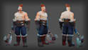 create low poly 3d character models with a rig and animation