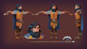 model, rig, and animate stylized, low poly 3d character