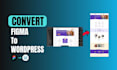 convert figma to wordpress, xd or PSD to wordpress in elementor expert