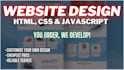create website with HTML, CSS and javascript