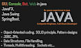 do desktop, console, web, bot apps in java