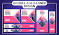 do creative web banner, static google ads banner, facebook ads design, ad image