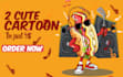 draw cute cartoon characters and illustrations for you