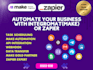 build automation with make integromat, zapier for any app
