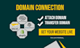 connect or transfer domain to squarespace, shopify and wix website