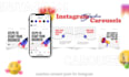 create attractive  instagram carousels, seamless posts
