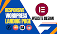 create modern responsive wordpress website using elementor