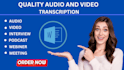 transcribe audio and video files