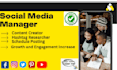 be social media manager