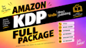 create ready to publish low content KDP package