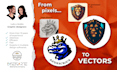 vector traced your drawn or ai logo to make it professional