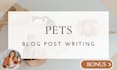 write a seo pets blog or article on animal care, cats, dogs and pet training