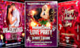 design valentines flyer and poster