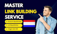 make dutch seo linkbuilding with nl backlinks